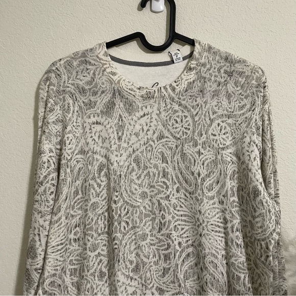 NWT Robert Graham Men's Taurus Linen-Cotton Damask Sweater - Picture 7 of 8